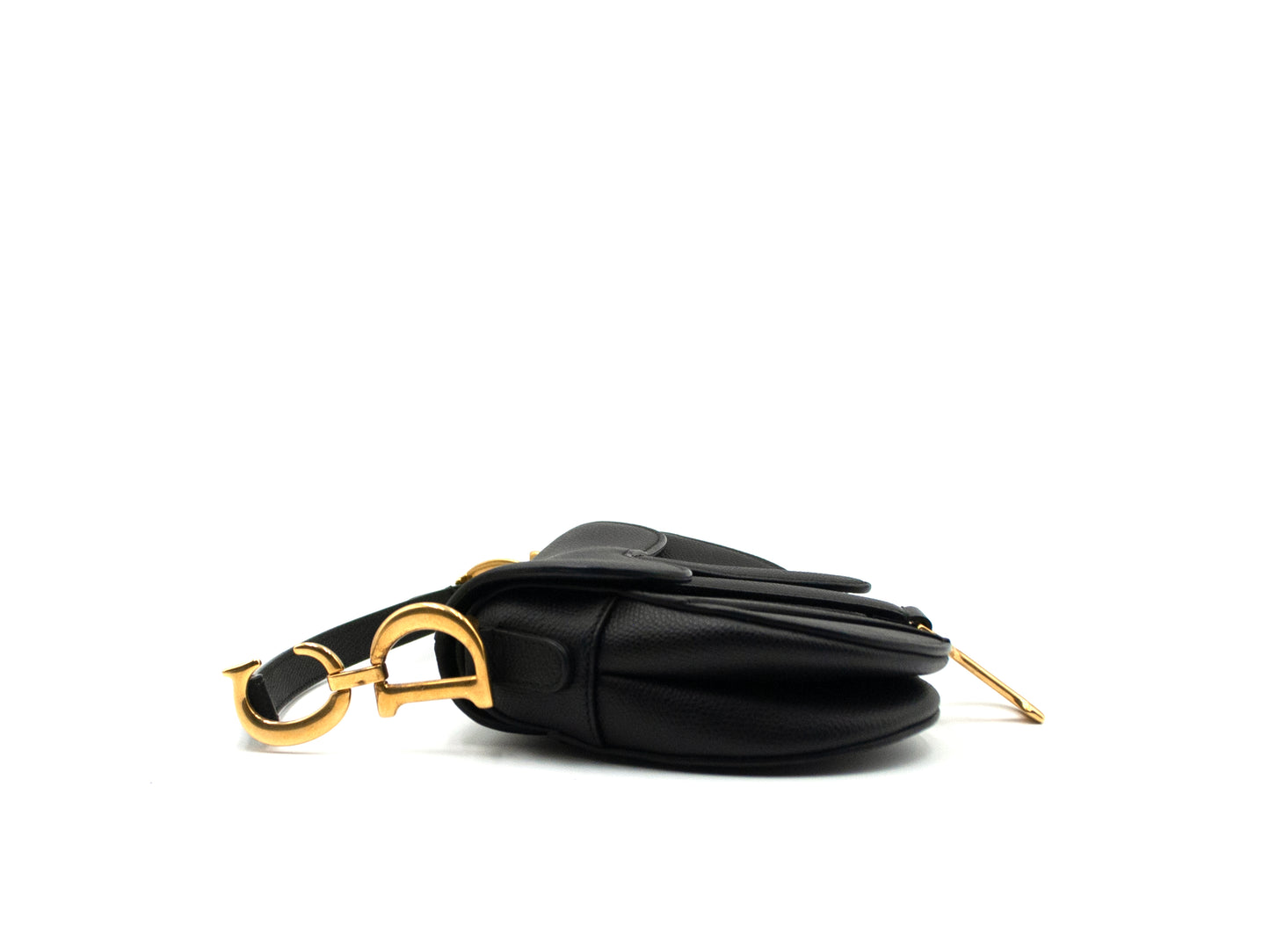 Christian Dior Saddle Bag Mini Black Caviar
