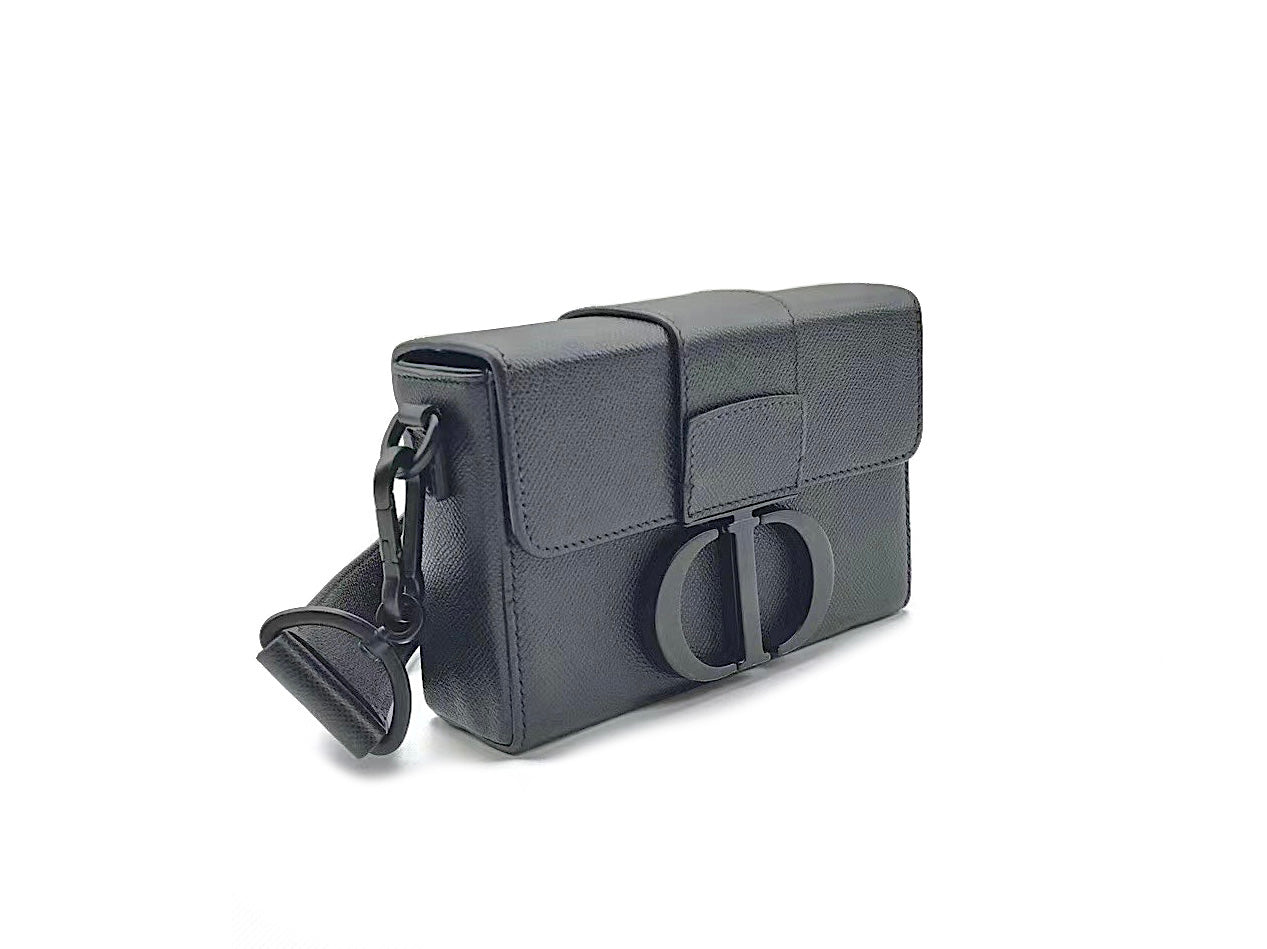 Christian Dior 30 Montaigne Grained Box Bag Small