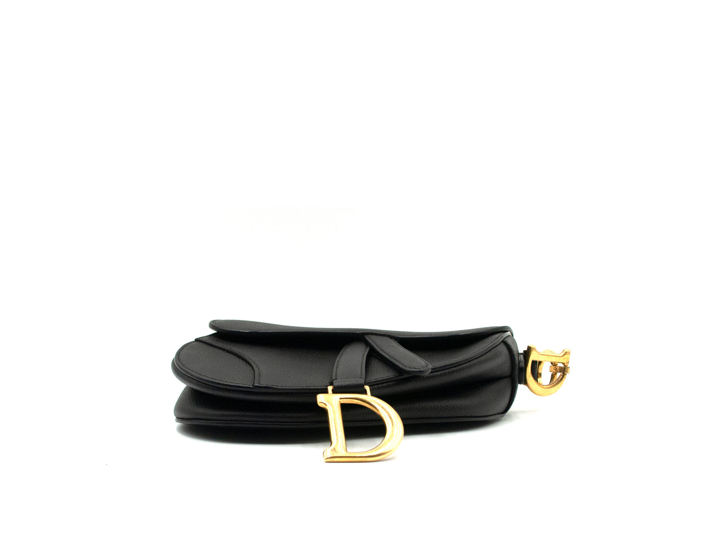 Christian Dior Saddle Bag Mini Black Caviar