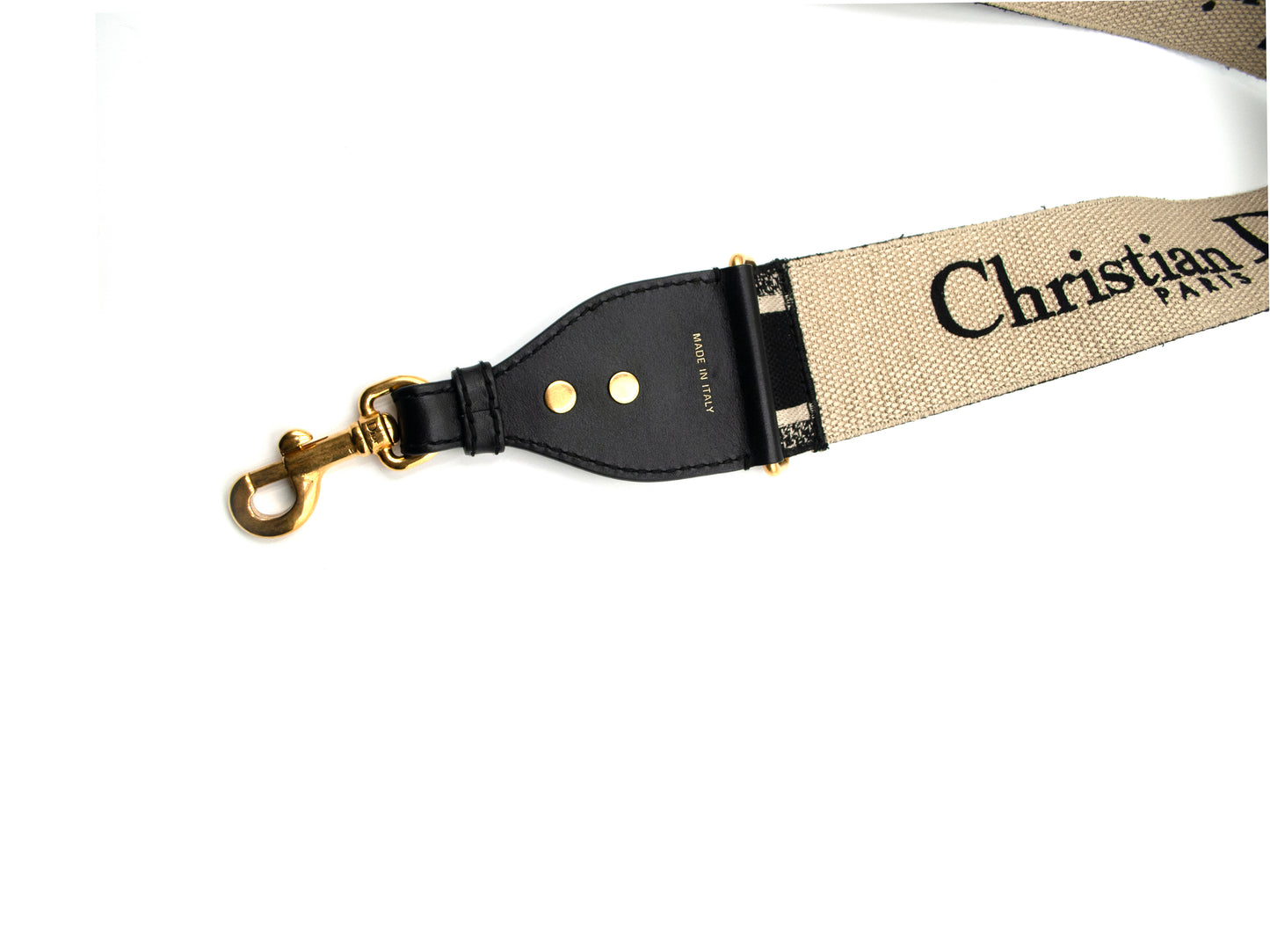Christian Dior Shoulder Strap Oblique Canvas Navy