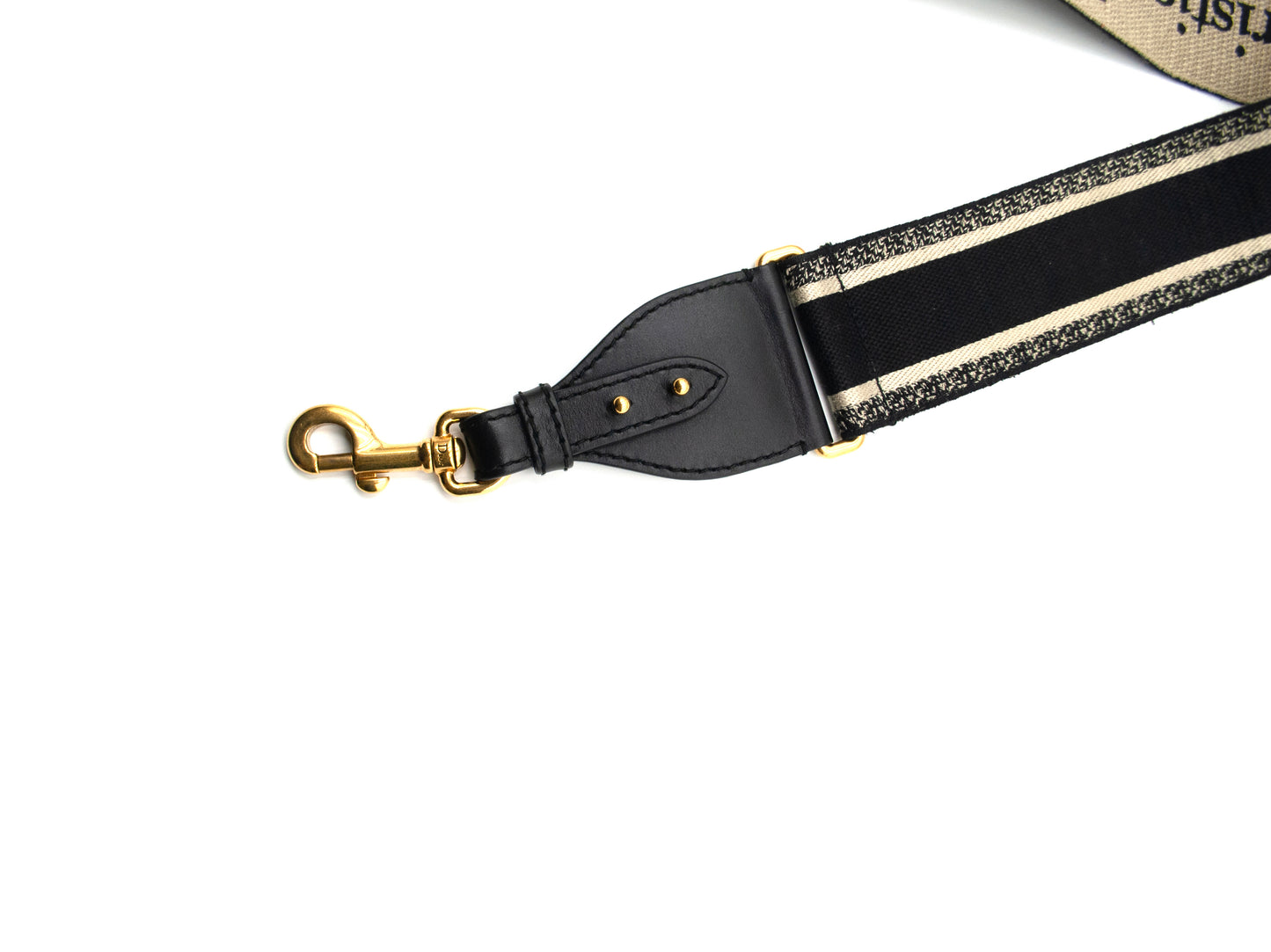 Christian Dior Shoulder Strap Oblique Canvas Navy