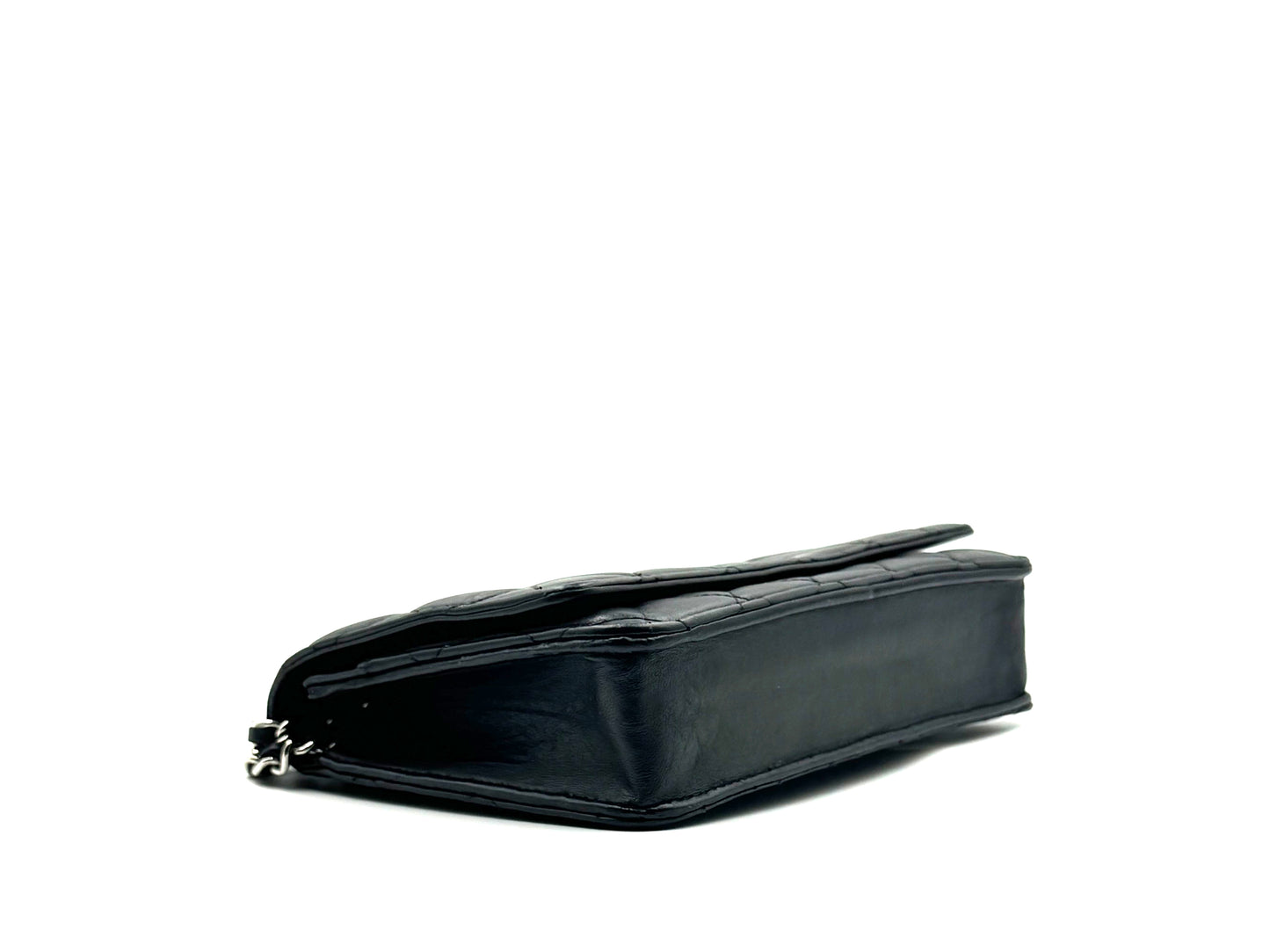 Chanel Wallet On Chain Lambskin Woc Black