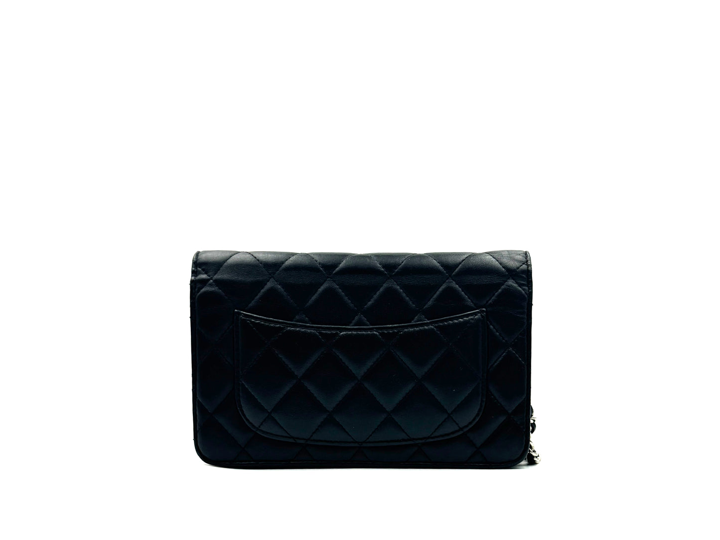 Chanel Wallet On Chain Lambskin Woc Black