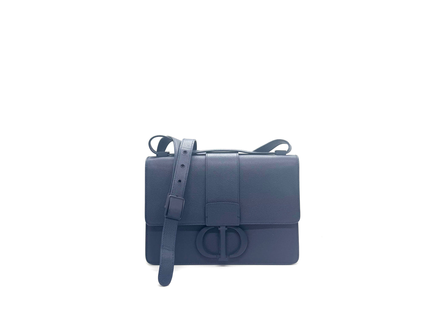 Christian Dior 30 Montaigne Medium Grained Calfskin Navy