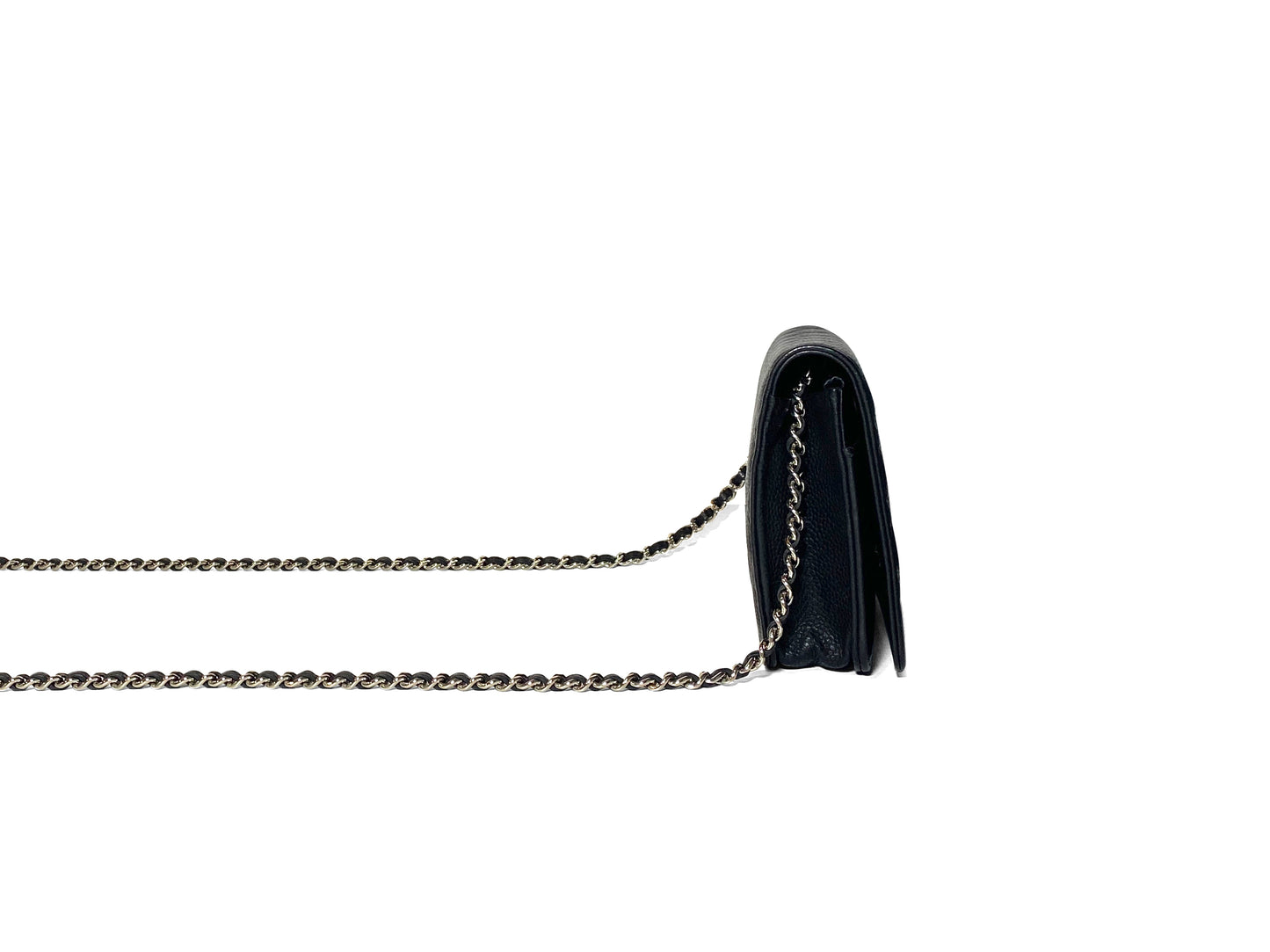 Chanel Caviar WOC Wallet on Chain Black