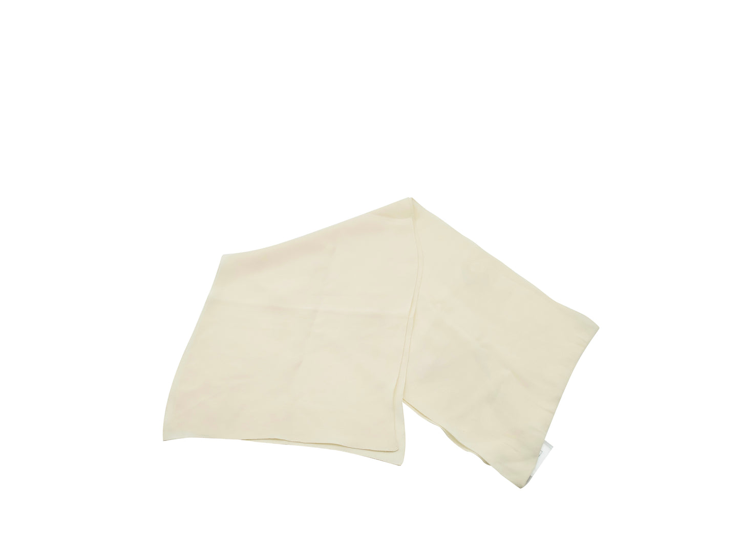 Chanel Silk Small Scarf Beige