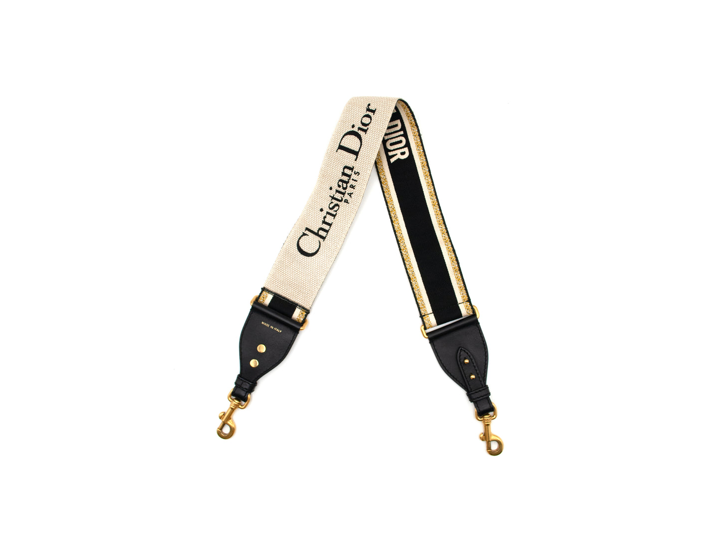 Christian Dior Shoulder Strap Oblique Canvas Navy Multicolor