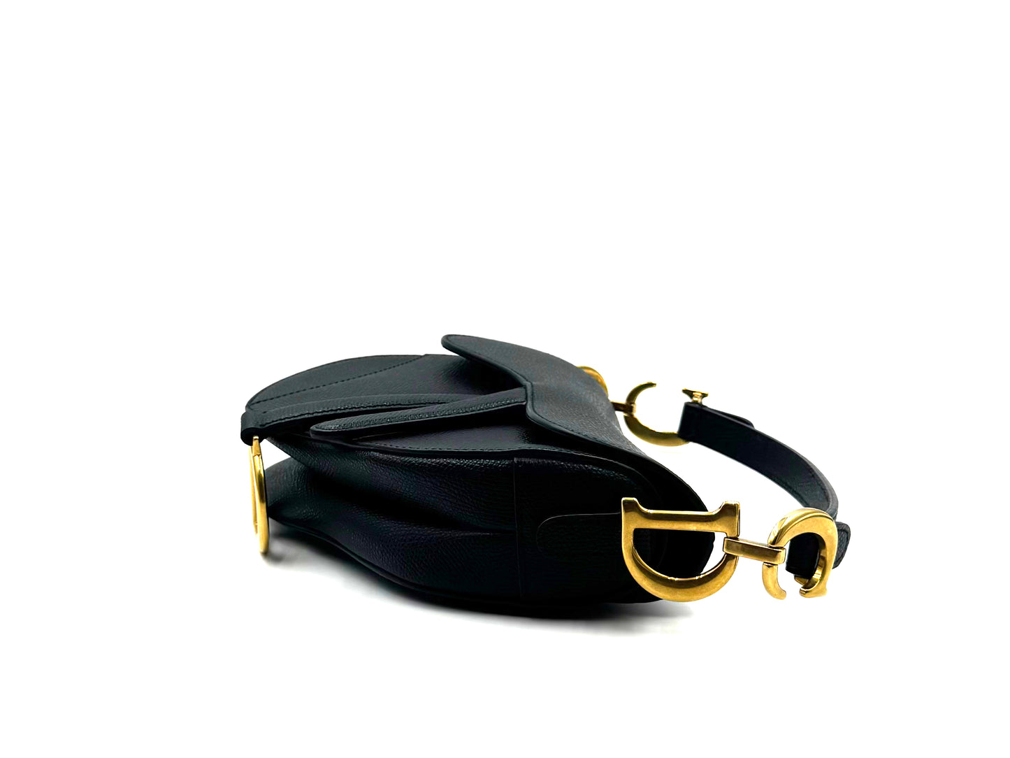 Christian Dior Saddle Bag Mini Black Caviar
