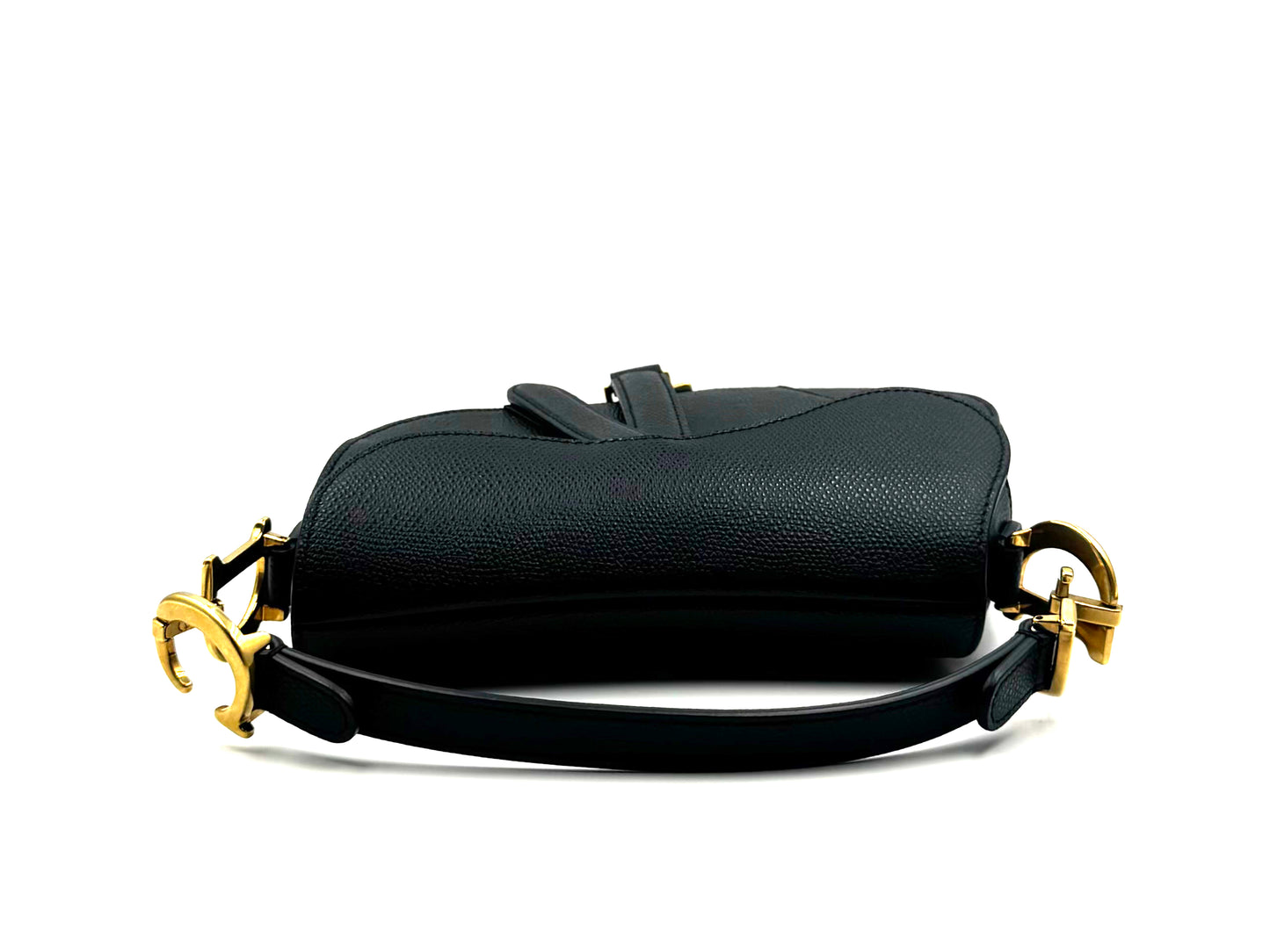 Christian Dior Saddle Bag Mini Black Caviar