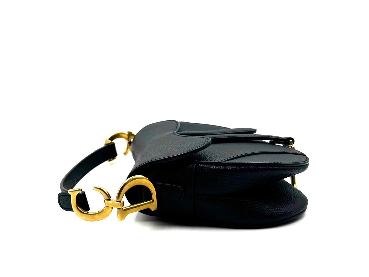 Christian Dior Saddle Bag Mini Black Caviar