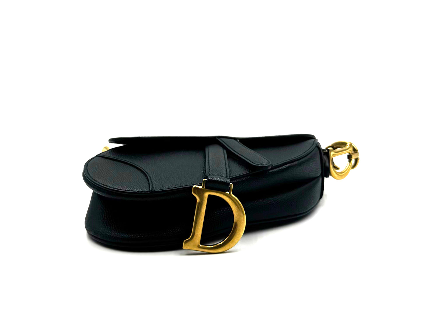 Christian Dior Saddle Bag Mini Black Caviar