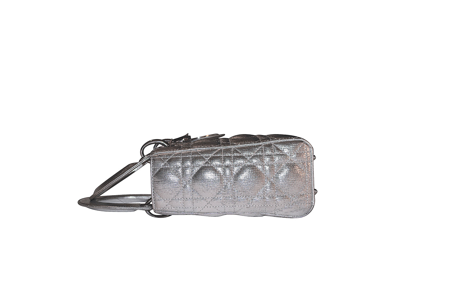 Christian Dior My ABC Lady Dior Metallic Silver Small