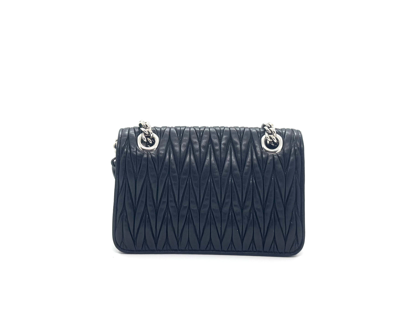 Miu Miu Chain Flap Bag Black