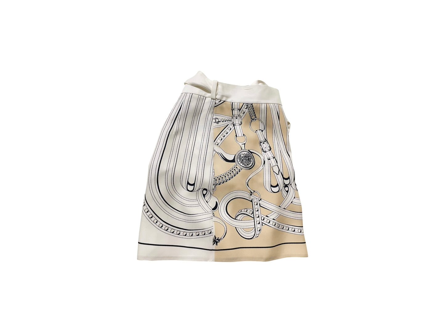 Hermes Printed Silk Skirt Multicolor Size 34
