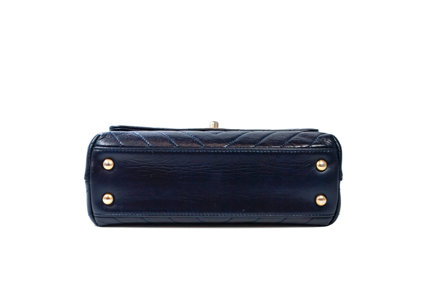 Chanel Coco Handle Deep Blue Small