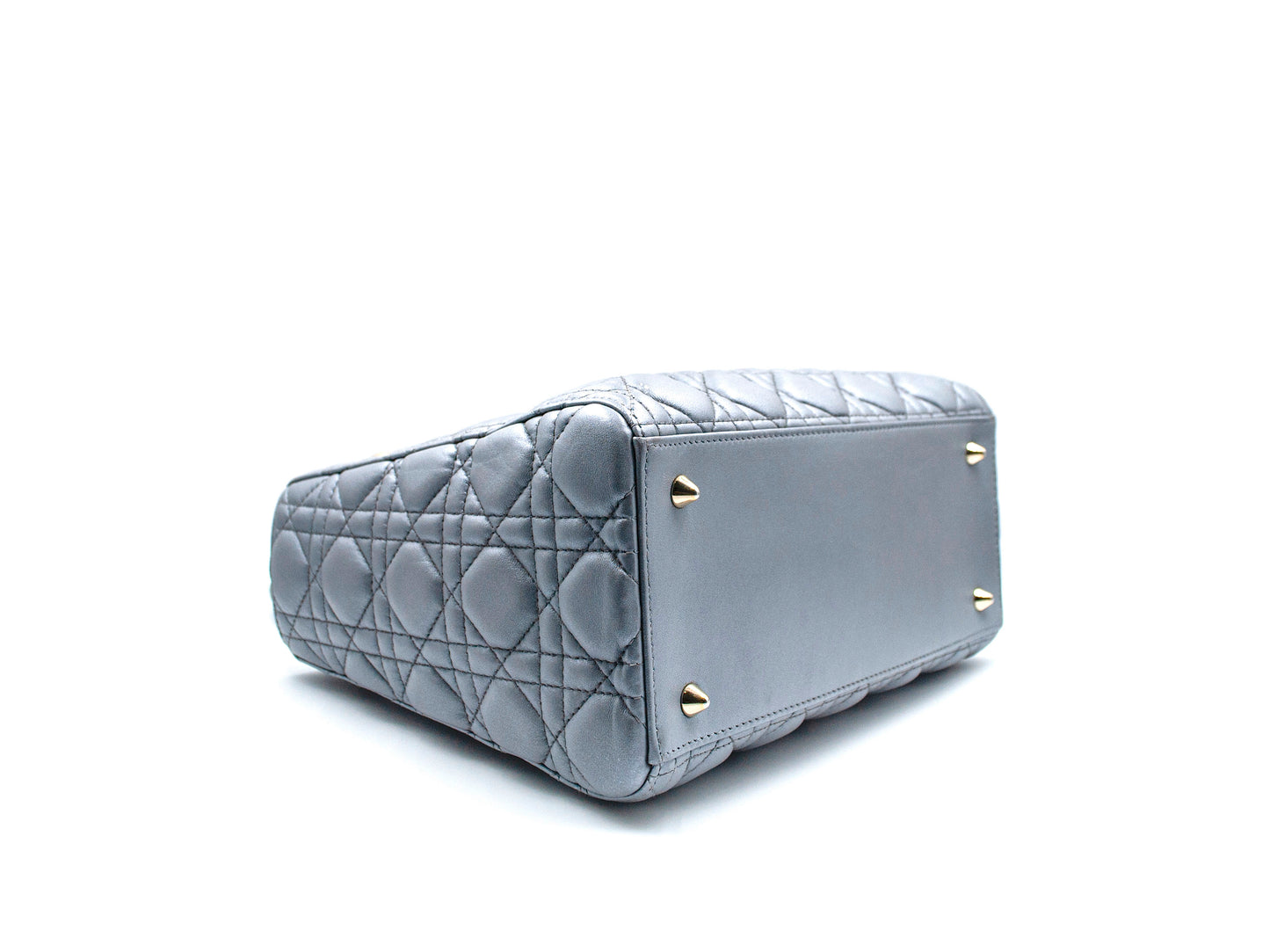 Christian Dior Lady Dior Medium Grayish Blue