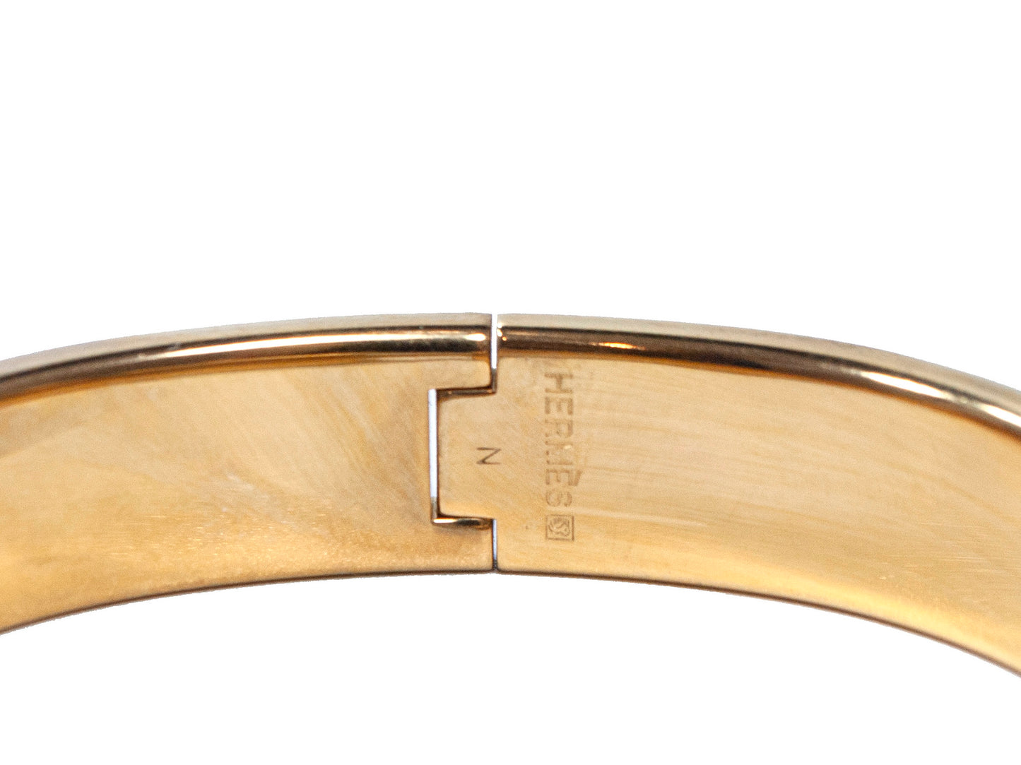 Hermes Small H Clic Bracelet White