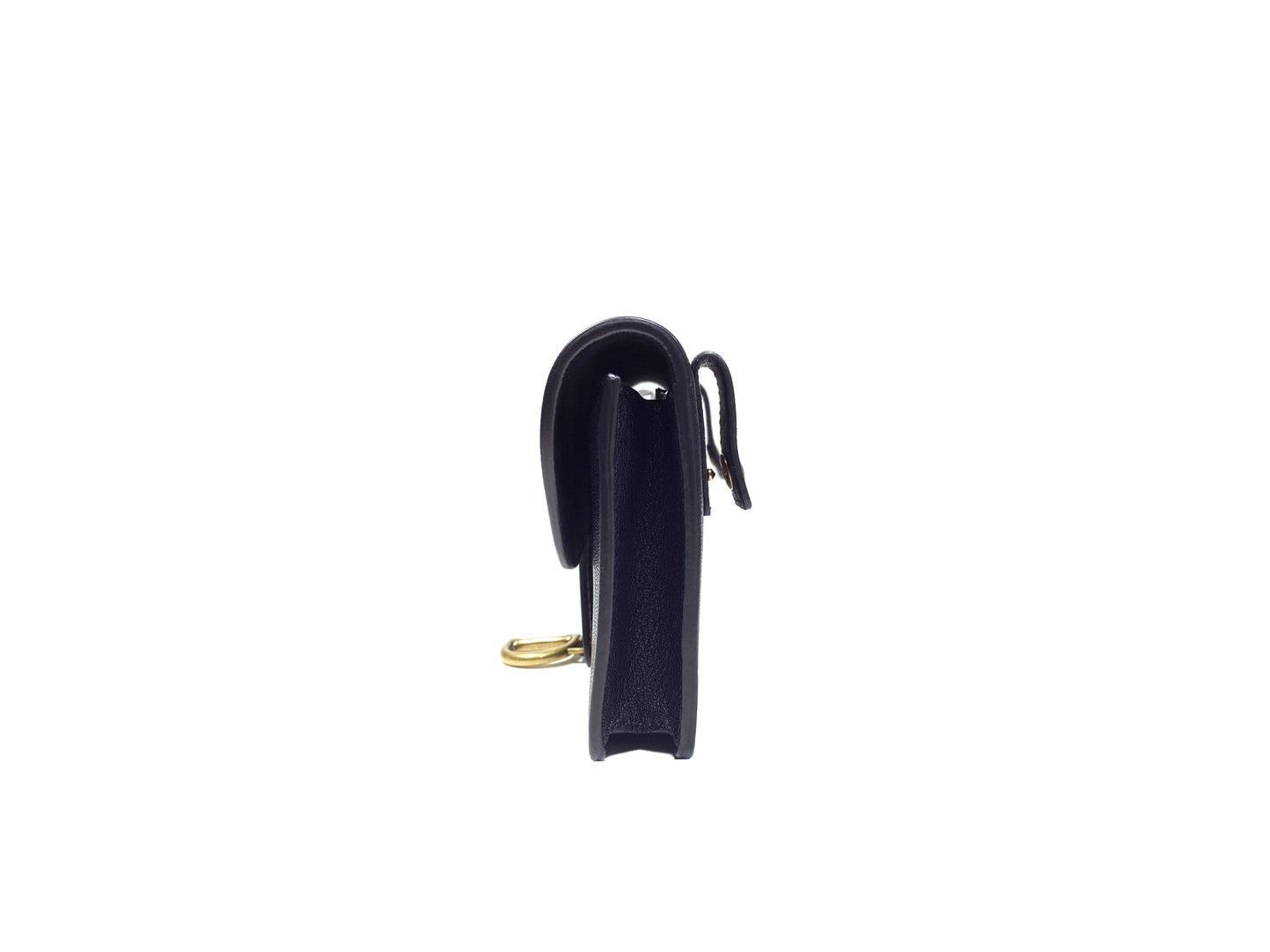 Christian Dior Saddle Woc Black Chain Bag With Waist Belt
