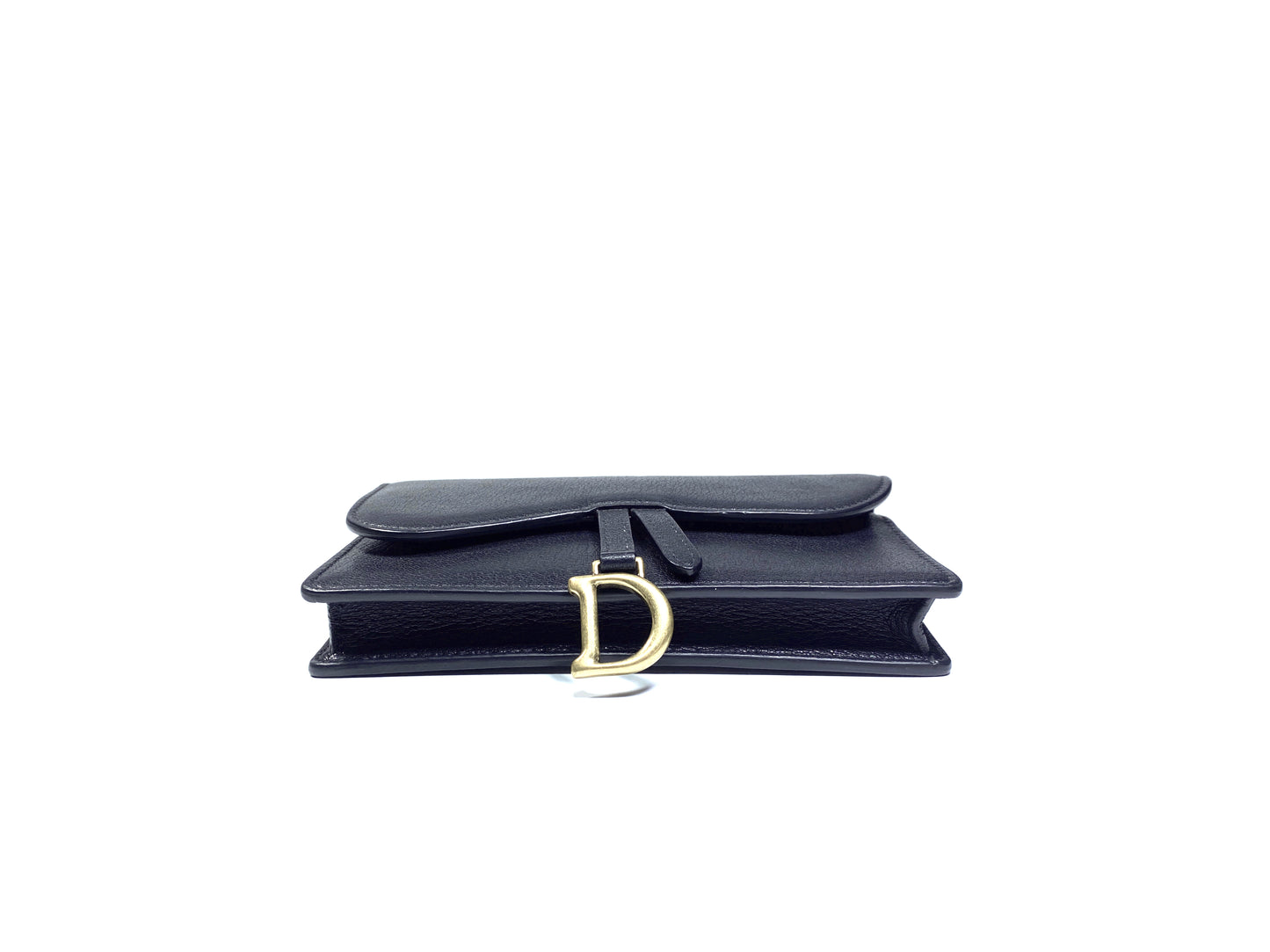 Christian Dior Saddle Woc Black Chain Bag With Waist Belt