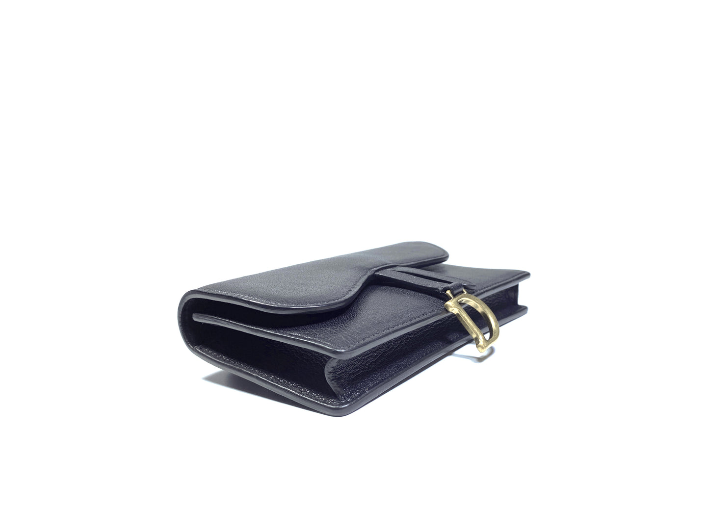 Christian Dior Saddle Woc Black Chain Bag With Waist Belt