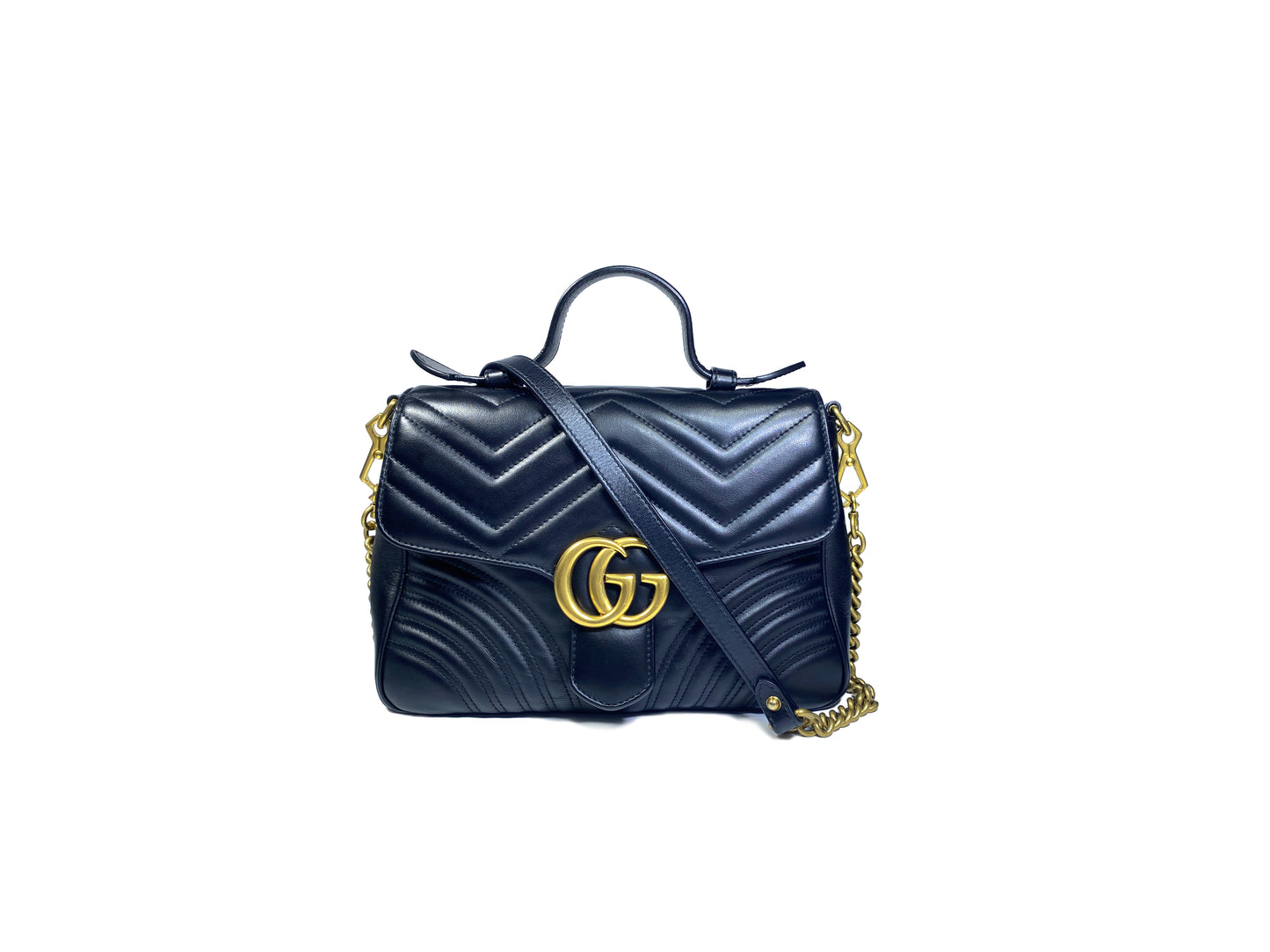 Gucci GG Marmont Top Handle Medium Black