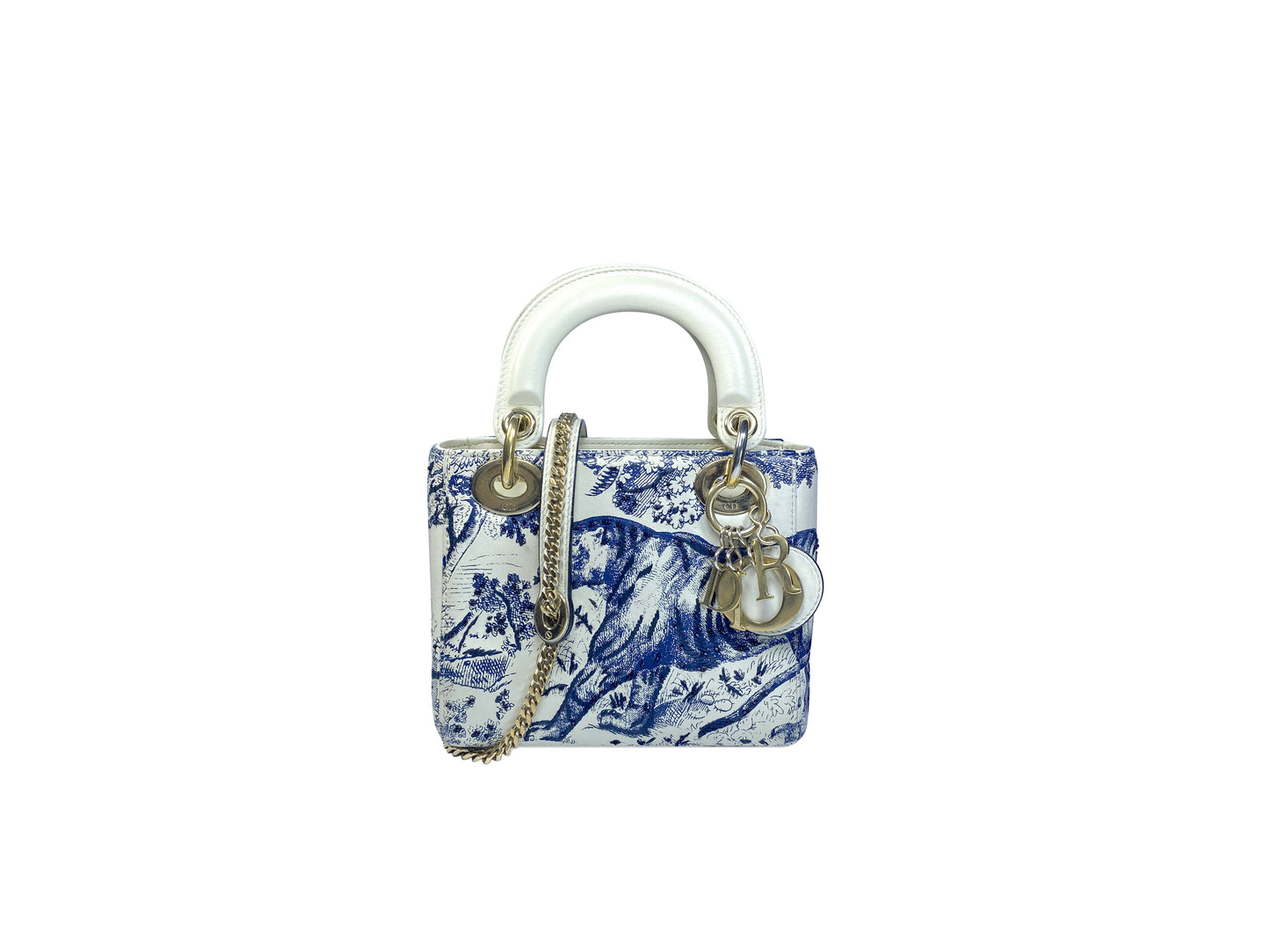 Christian Dior Mini Lady Dior Toile De Joey Embroidery