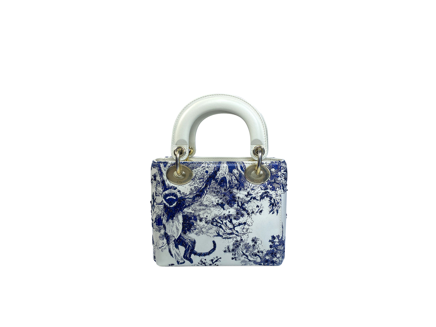 Christian Dior Mini Lady Dior Toile De Joey Embroidery
