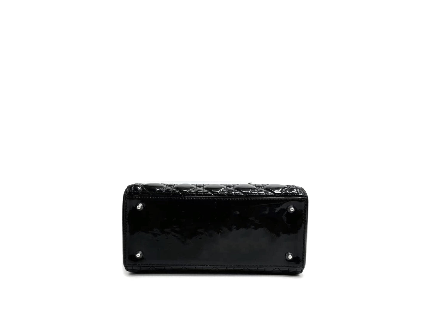 Christian Dior Patent Lady Medium Black