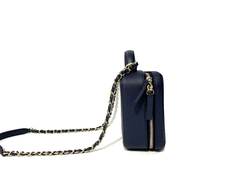 Chanel Caviar Vanity Filigree Camera Bag Medium