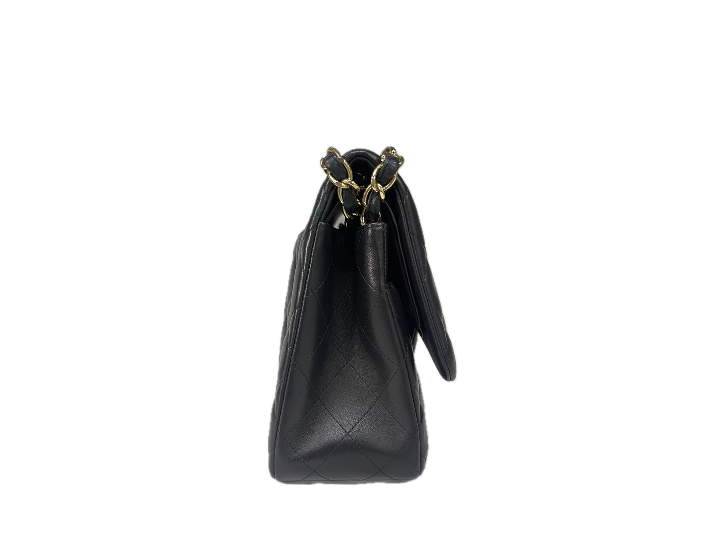 Chanel Jumbo Black Lambskin Classic Double Flap