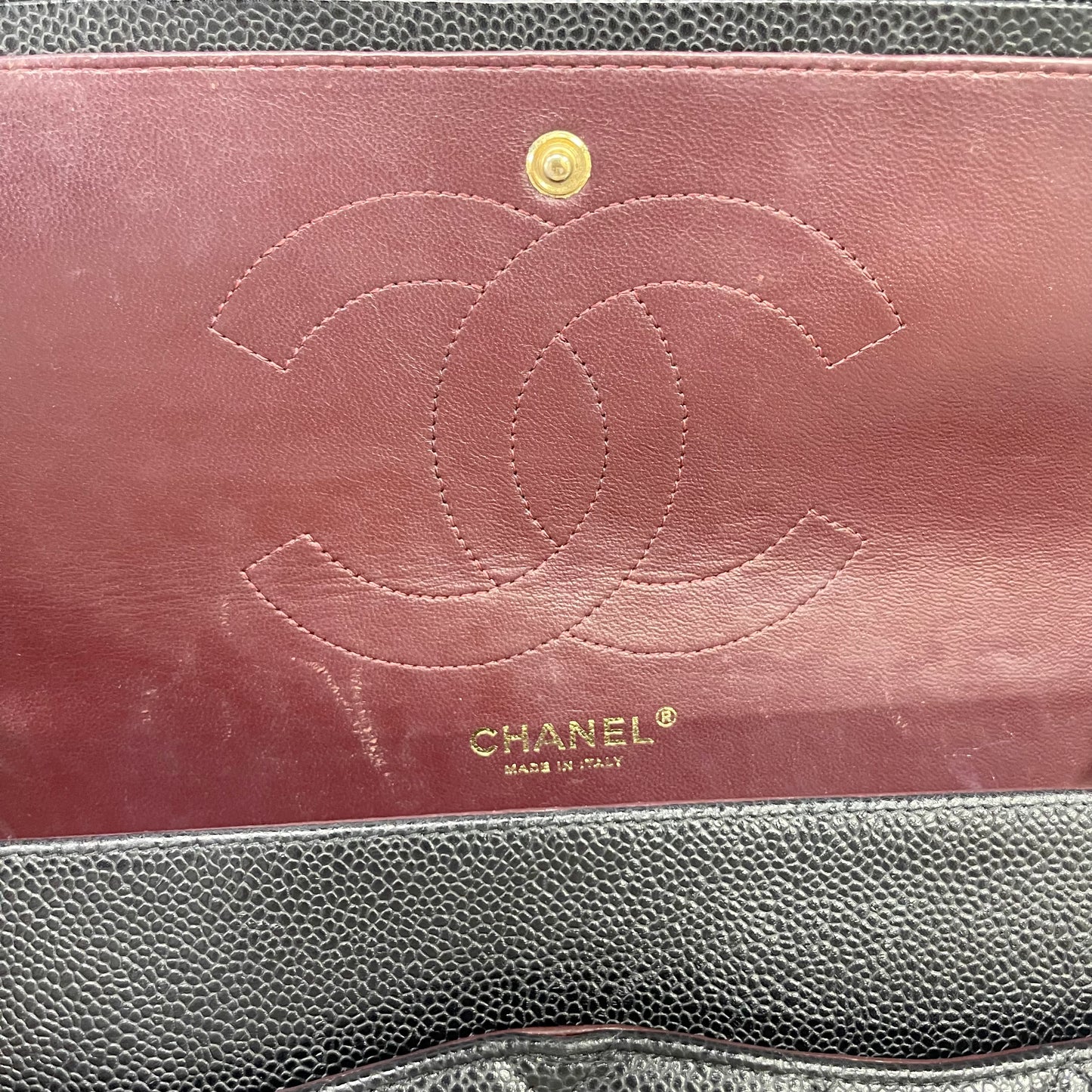 Chanel Jumbo Caviar Black Double Flap
