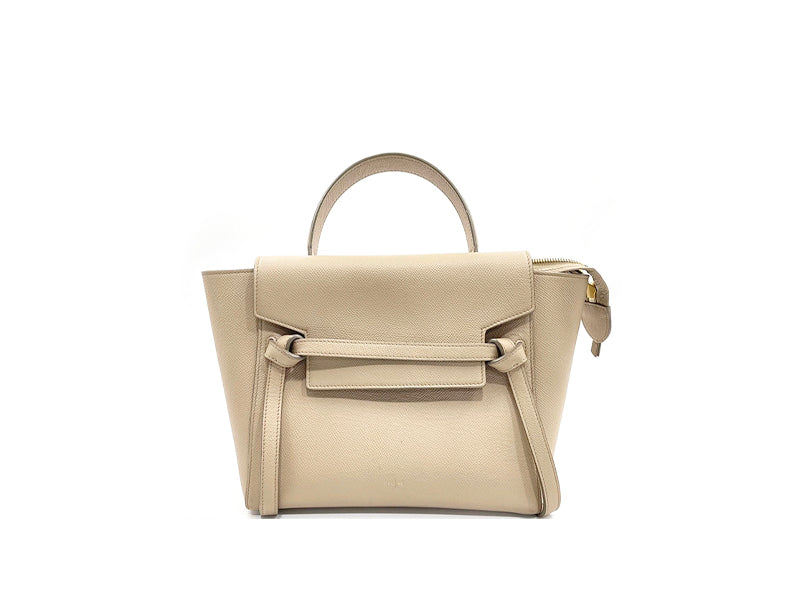 Celine Micro Belt Tote Bag Beige
