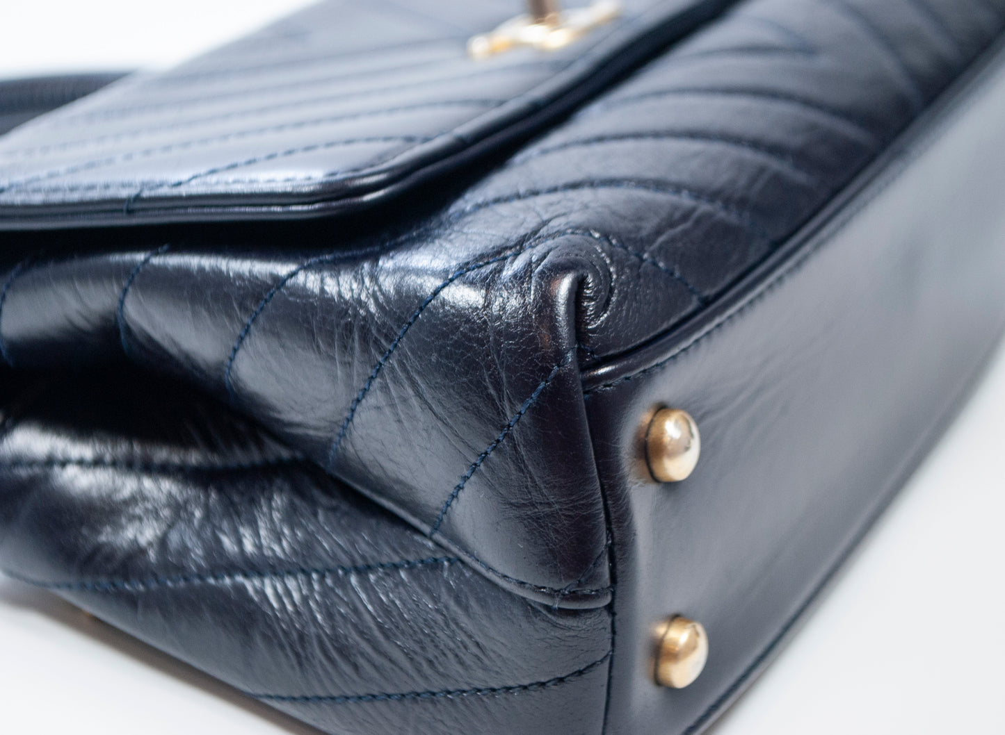 Chanel Coco Handle Deep Blue Small
