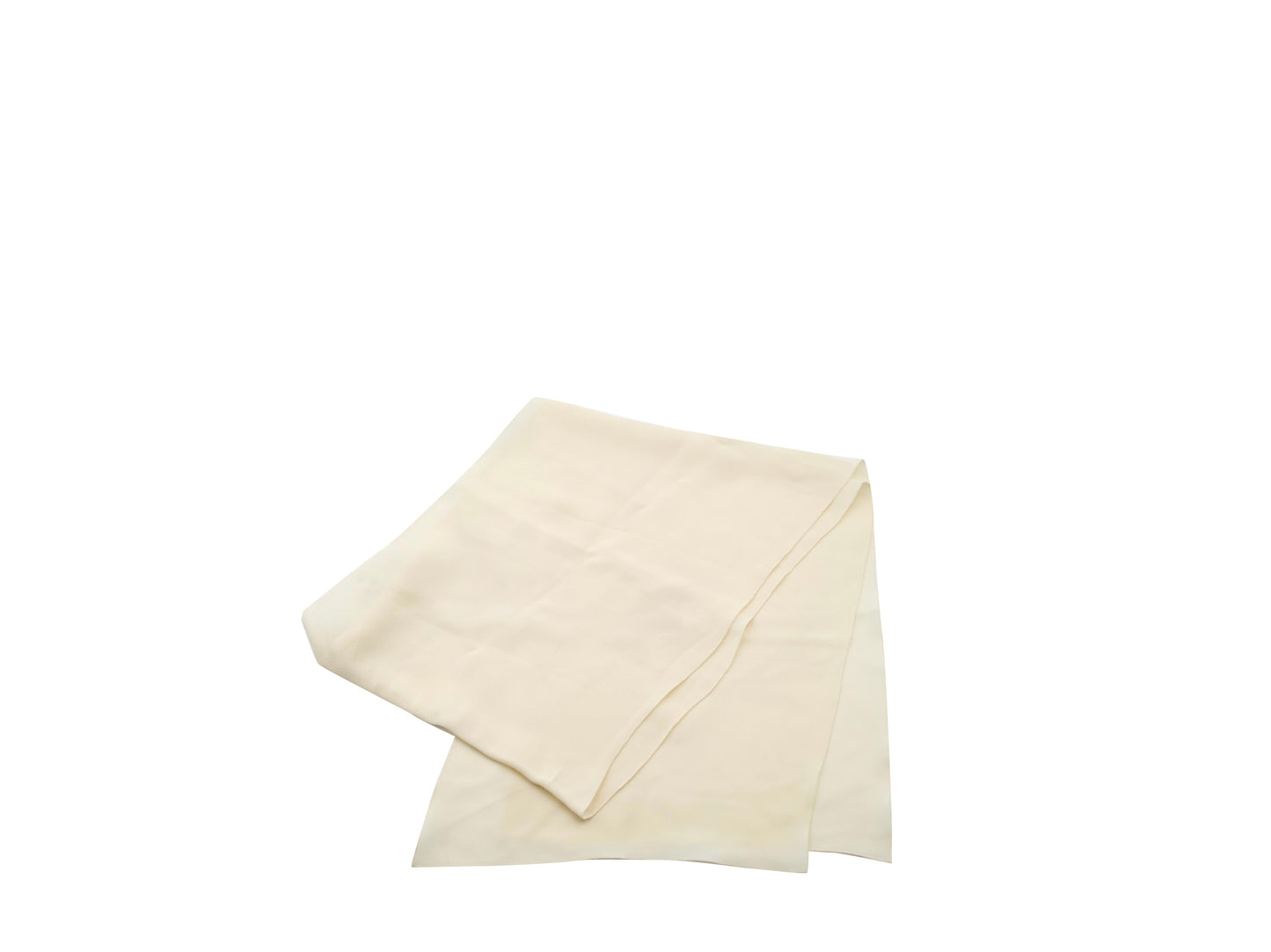 Chanel Silk Small Scarf Beige