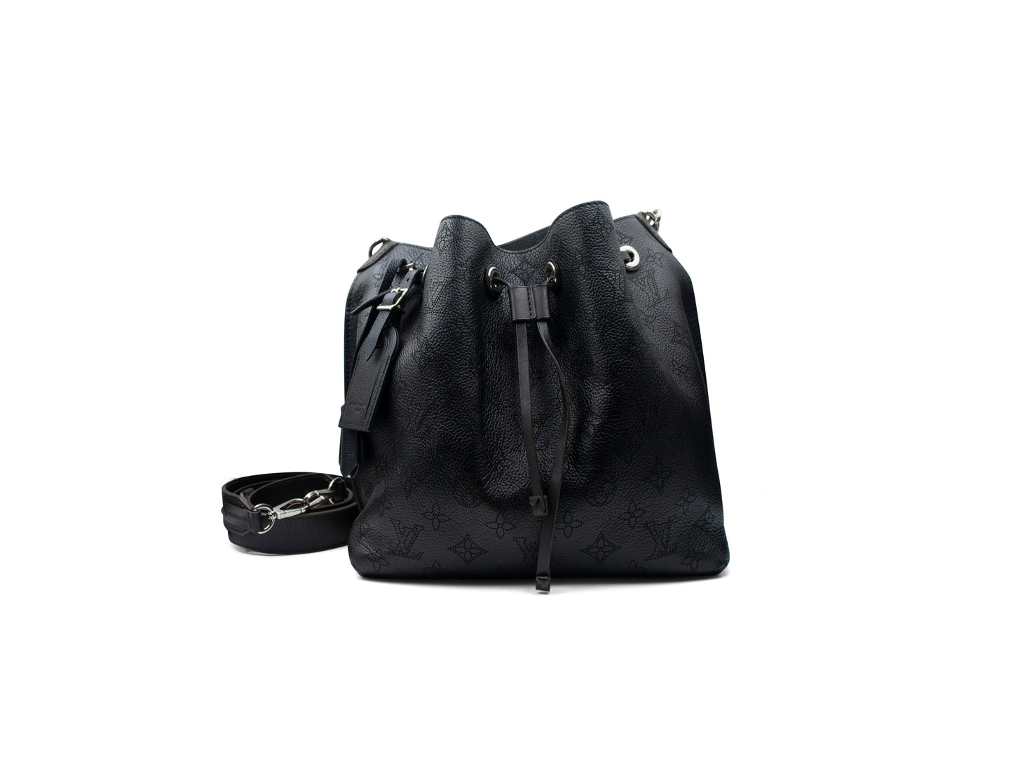 Louis Vuitton Muria Bucket Mahina Tote Black