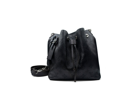 Louis Vuitton Muria Bucket Mahina Tote Black