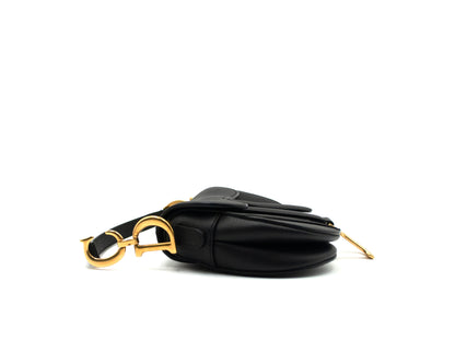 Christian Dior Saddle Bag Mini Black Caviar