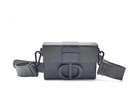 Christian Dior 30 Montaigne Grained Box Bag Small