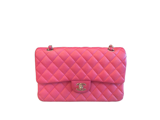 Chanel Flap Caviar Medium Dark Pink