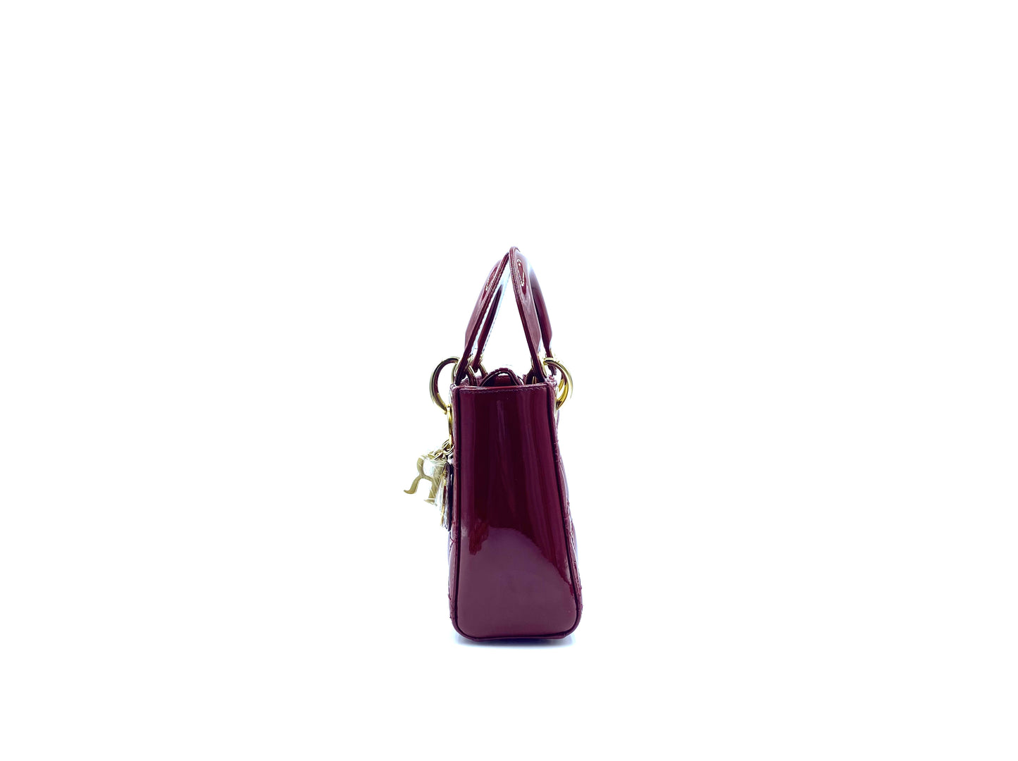 Christian Dior Lady Mini Patent Red