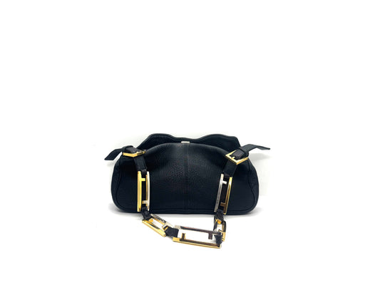 Fendi Leather Shoulder Bag Black