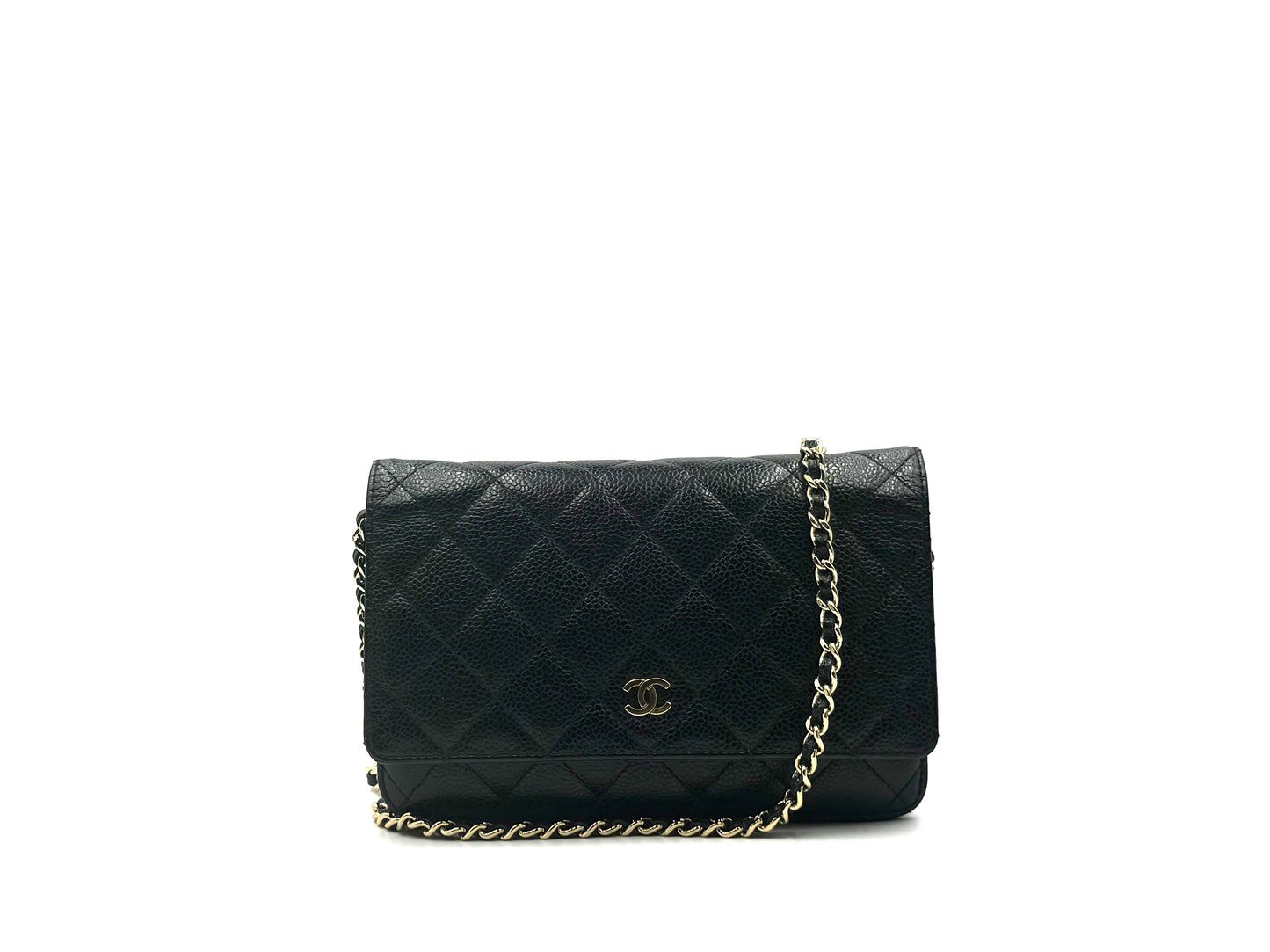 Chanel Wallet On Chain Caviar Woc Black