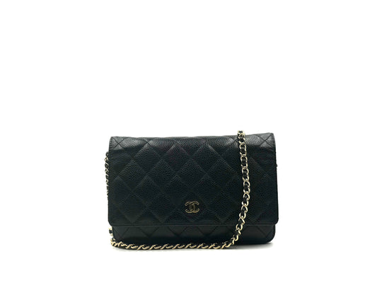Chanel Wallet On Chain Caviar Woc Black