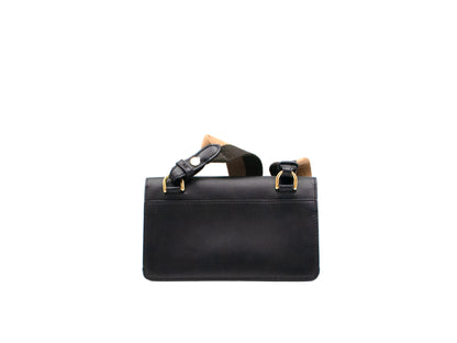 Fendi Mini Baguette Shoulder Bag Black