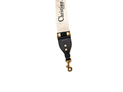 Christian Dior Shoulder Strap Oblique Canvas Navy Multicolor