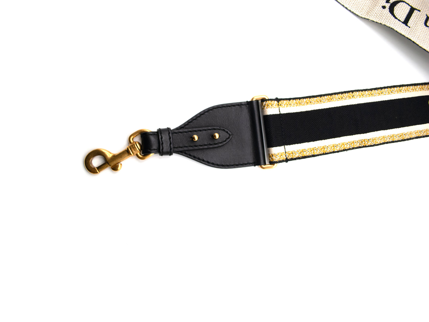Christian Dior Shoulder Strap Oblique Canvas Navy Multicolor