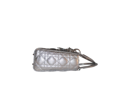 Christian Dior My ABC Lady Dior Metallic Silver Small