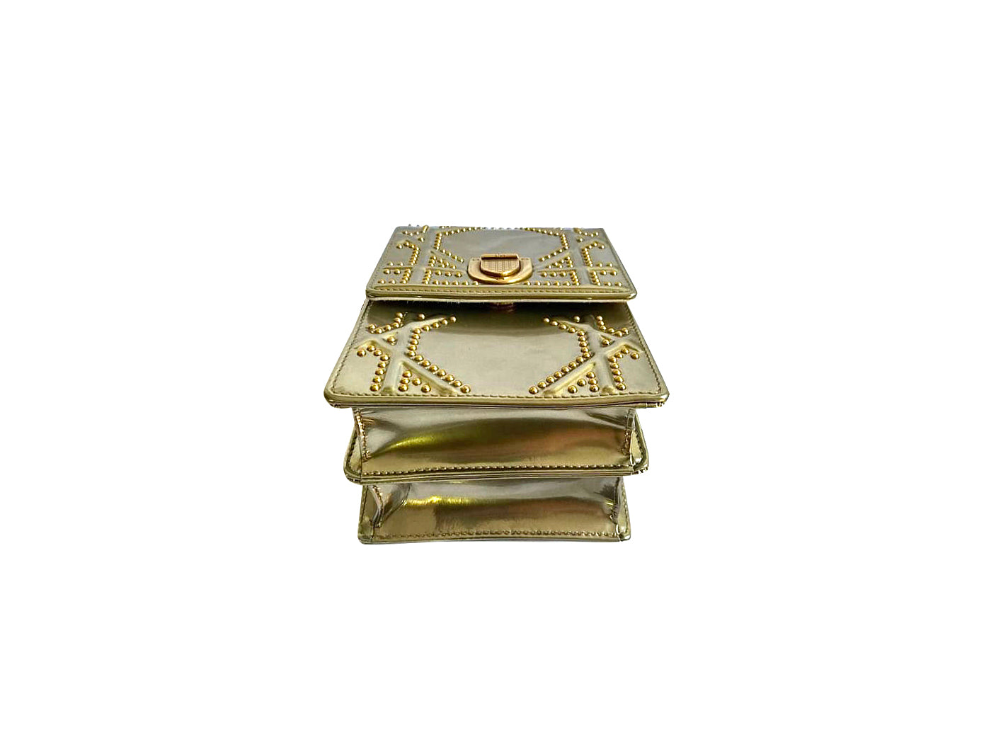 Christian Dior Patent Diorama Studded Vertical