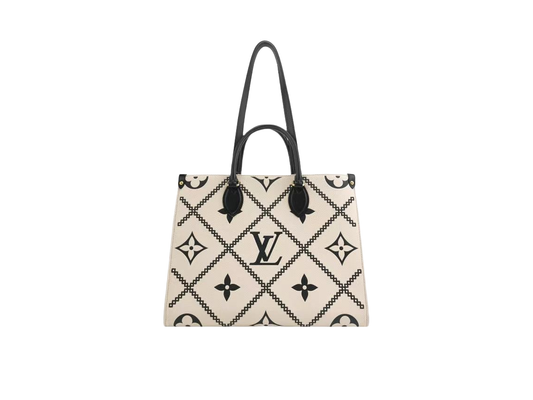Louis Vuitton Onthego Medium Beige/Black