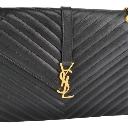Yves Saint Laurent Chevron Envelope Bag Large